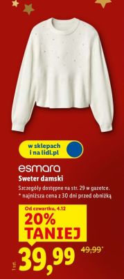 Sweter damski promocja w Lidl