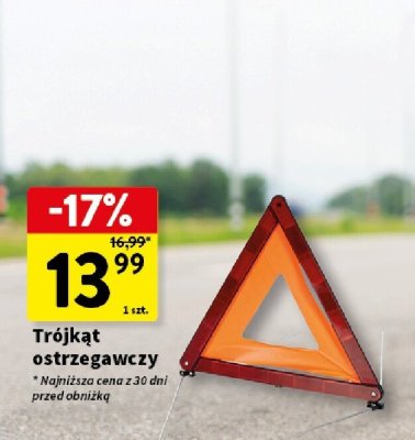 Trójkąt ostrzegawczy promocja w Intermarche