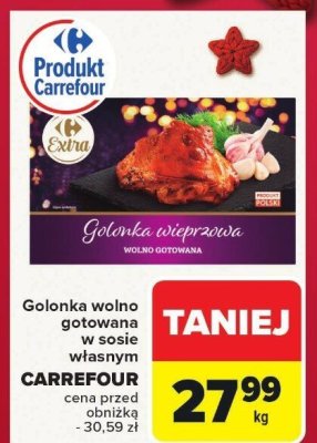 Golonka wieprzowa wolno gotowana w sosie własnym Carrefour Extra promocja w Carrefour
