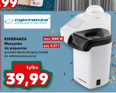 Maszynka do popcornu posiadająca dwufunkcyjną miarkę do odmierzania porcji promocja w Kaufland