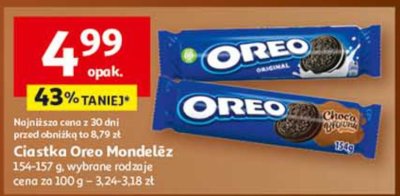 Ciastka Oreo wybrane rodzaje promocja w Auchan