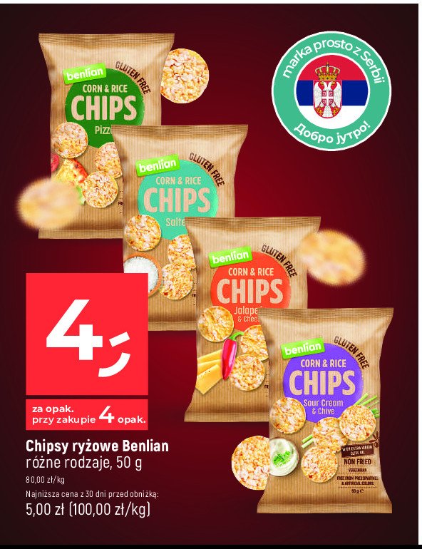 Chipsy jalapeno-ser BENLIAN promocja