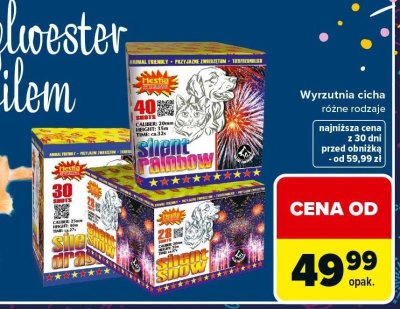 Silent Rainbow wyrzutnia fajerwerków promocja w Carrefour Market