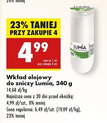 Wk艂ad olejowy do zniczy 120 Lumia promocja