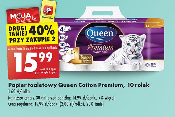 Papier toaletowy comfort Queen premium promocja