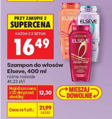 Szampon do włosów, 400 ml, różne rodzaje promocja w Biedronka