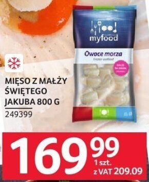 Mięso z małży świętego Jakuba my food promocja w Selgros