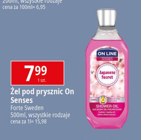 Żel pod prysznic japanese secret On line senses promocja