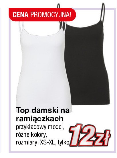 Top damski na ramiączkach promocja