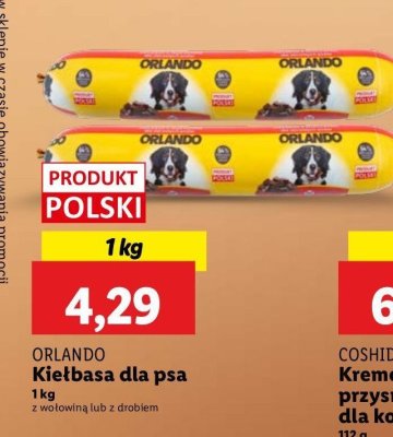 Kie艂basa dla psa z wo艂owina Orlando promocja