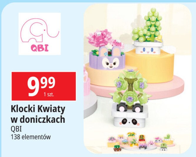 Klocki kwiaty 138 el. Qbi promocja