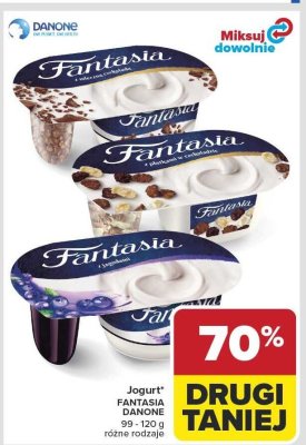 Jogurt FANTASIA DANONE różne rodzaje promocja w Carrefour Market