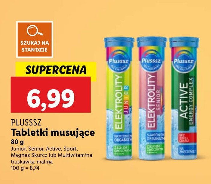 Tabletki elektrolity sport 100% complex Plusssz promocja