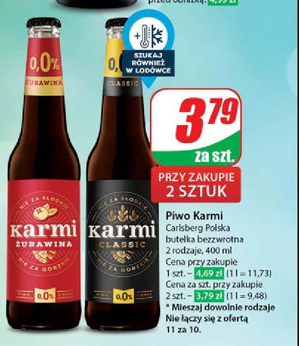 Piwo Karmi classic promocja w Dino