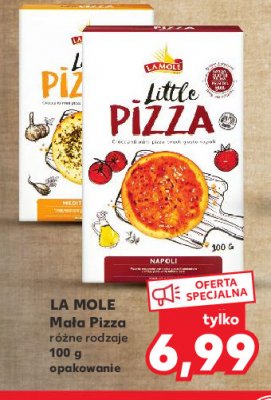 Mała pizza mediterraneo La mole promocja