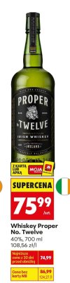Whiskey Proper No. Twelve 40%, 700 ml promocja w Biedronka