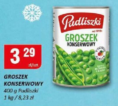 Groszek konserwowy Pudliszki promocja w Chorten