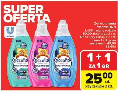Żel do prania Coccolino promocja w Carrefour