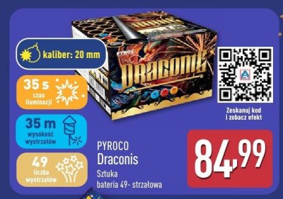 Fajerwerki bateria Draconis 49-strzałowa promocja w Aldi