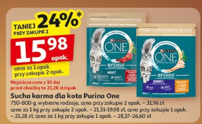 Karma sucha dla kota Purina One promocja w Auchan