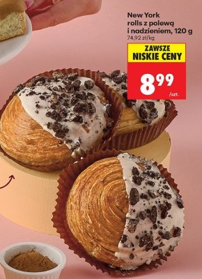 New York rolls z polewą i nadzieniem promocja w Biedronka