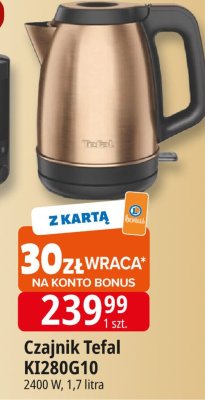 Czajnik Tefal KI280G10 promocja w Leclerc