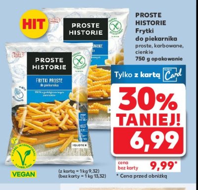 Frytki cienkie Iglotex proste historie promocja