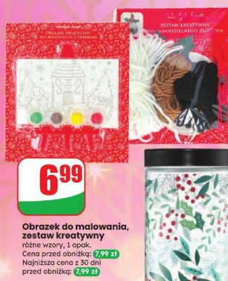 Słoik szklany z nadrukiem i metalową pokrywą promocja w Dino