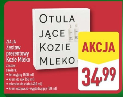 Zestaw prezentowy ZIAJA Zestaw prezentowy Kozie Mleko promocja w Aldi