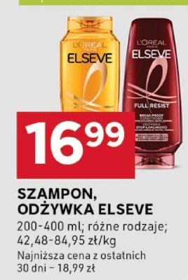 Odżywka Elseve, różne rodzaje L'Oreal promocja w Stokrotka