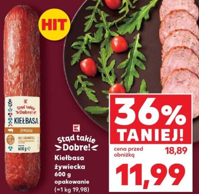 Kiełbasa żywiecka 600 g promocja w Kaufland