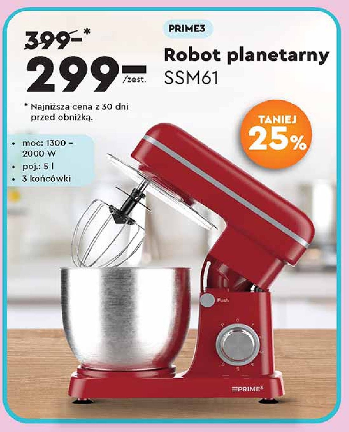 Robok planetarny ssm61 Prime3 promocja w Biedronka