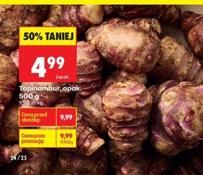 Topinambur promocja w Biedronka