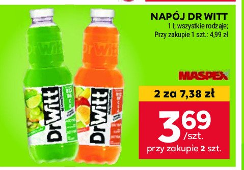 Napój witalność multiwitamina zielona Dr witt premium promocja