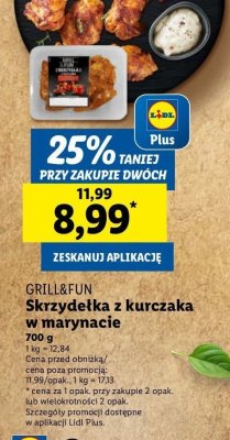 Skrzydełka z kurczaka w marynacie paprykowej Grill and fun promocja