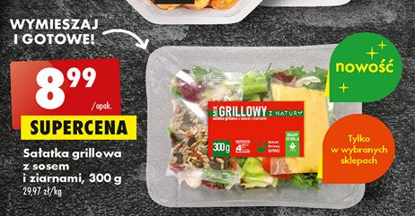 Sa艂atka grillowa z sosem i ziarnami promocja