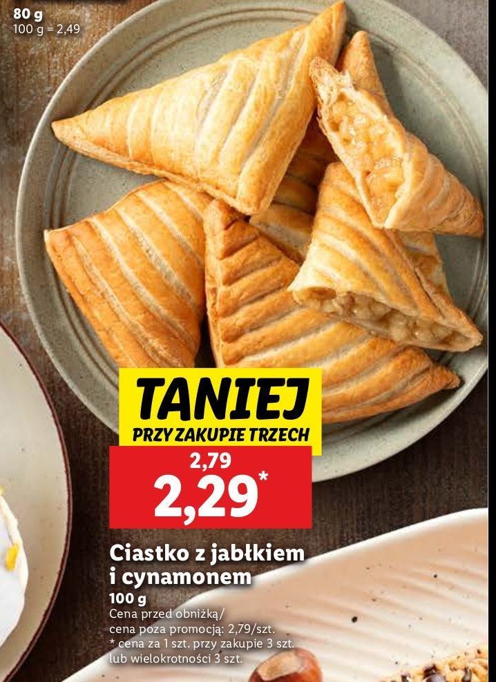 Ciastko jabłkowo-cynamonowe promocja w Lidl