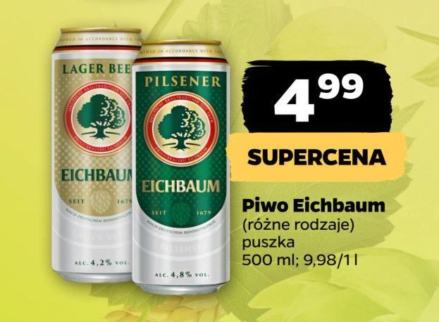 Piwo Eichbaum lager promocja