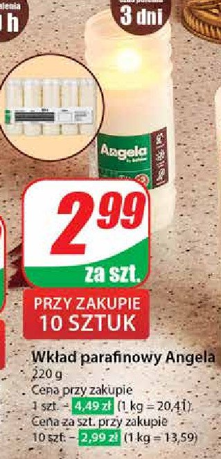 Wkład parafinowy 3d Angela promocja