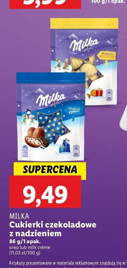 Cukierki milk creme jajko Milka promocja