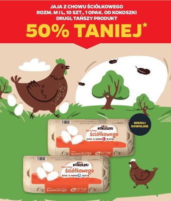 Jaja z chowu ściółkowego rozmiar M, L, 10 szt. promocja w Netto