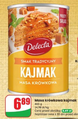 Masa krówkowa kajmak  promocja w Dino