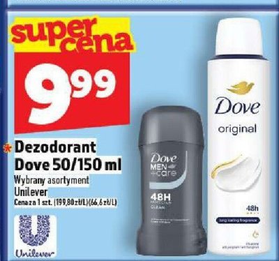 Dezodorant Dove 50/150 ml promocja w TOPAZ