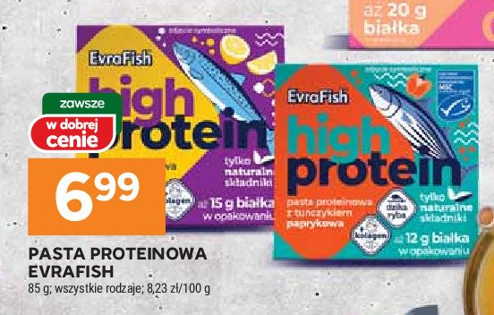 Pasta proteinowa z tuńczykiem Evrafish promocja w Stokrotka