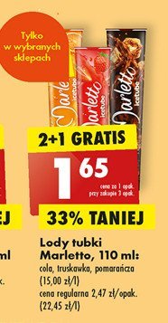 Lody pomarańczowe Marletto promocja