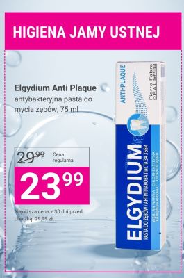 Pasta do mycia zębów Elgydium Anti Plaque antybakteryjna promocja w Hebe