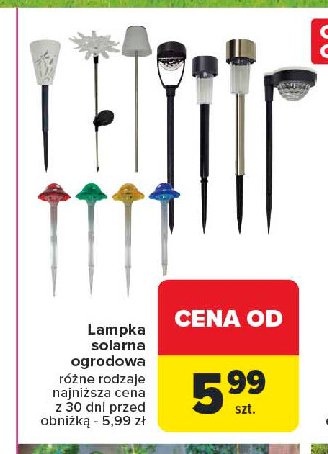 Lampka solarna promocja w Carrefour