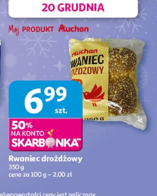 Rwaniec drożdżowy Auchan promocja w Auchan