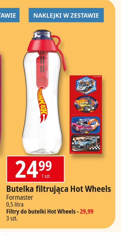 Butelka soft hot wheels 500 ml Dafi promocja