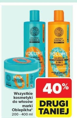 Kosmetyki do włosów NATURA SIBERICA OBLEPIKHA 200-400ml promocja w Carrefour